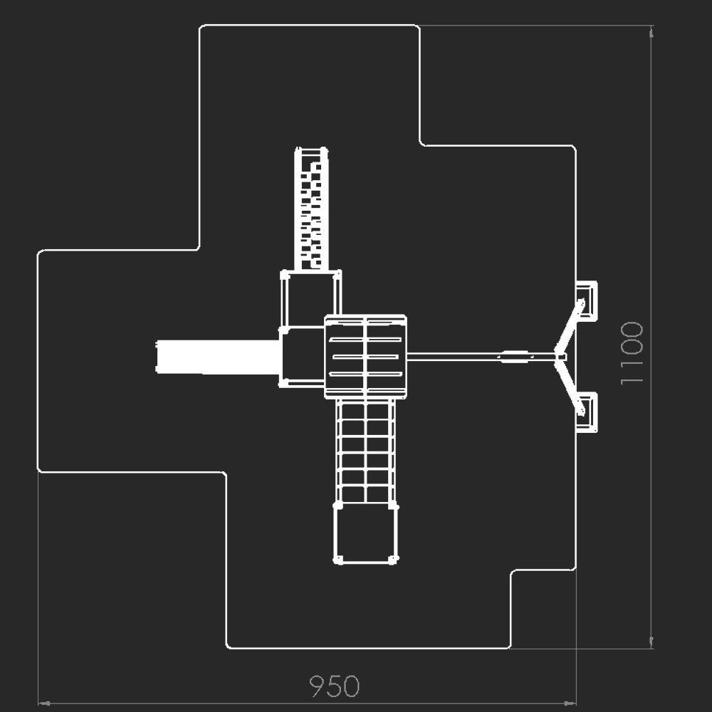 Aufprallfläche Neapel mit Einerschaukel