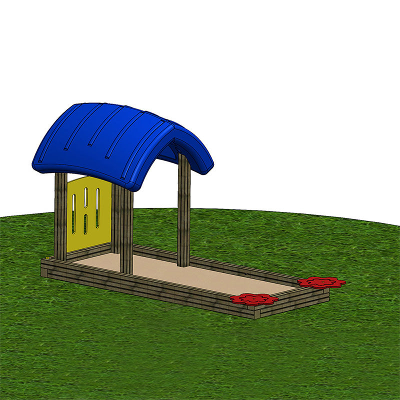 espas Doppelsandkasten mit Dach