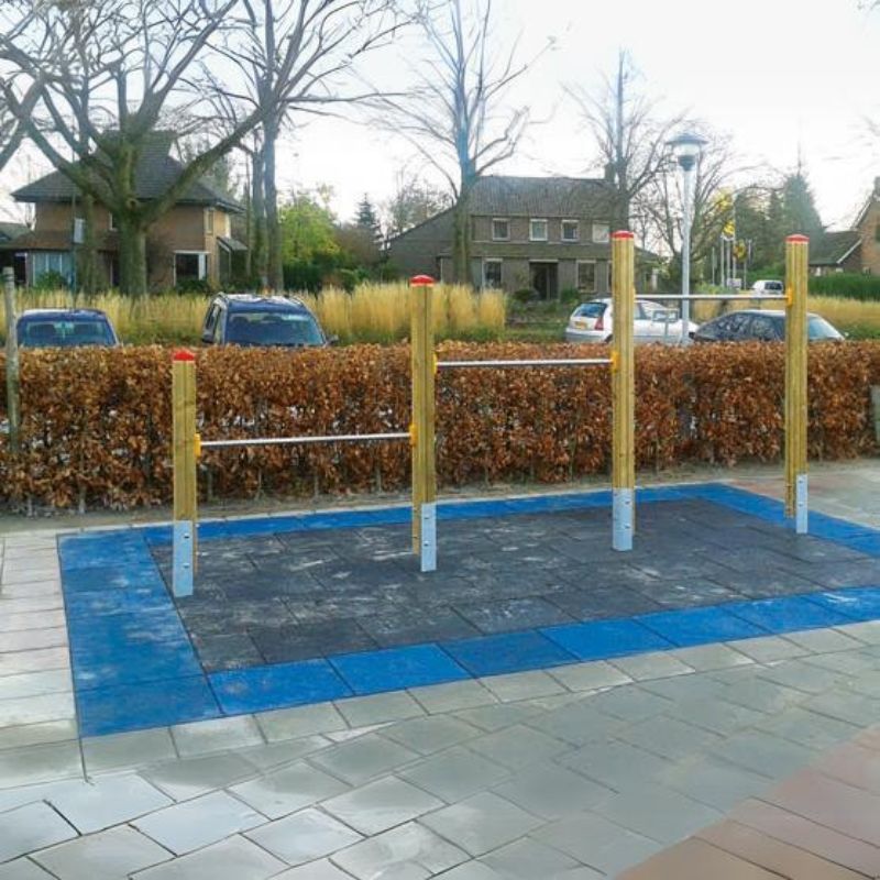 espas Dreierreck, Höhe 180cm, 140cm und 100cm, Holz mit Pfostenschuhe