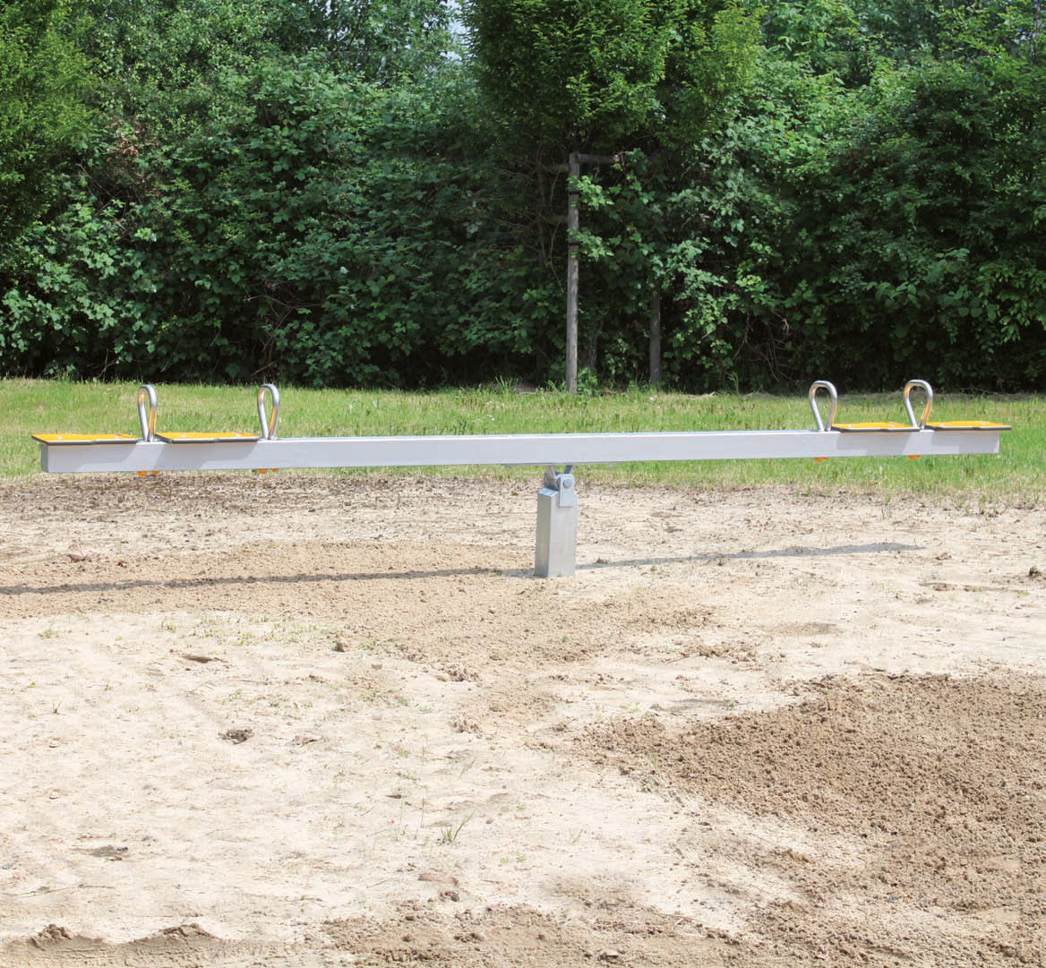 espas Wippe 4-sitzig Stahl