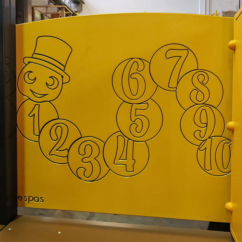 Zaunfeld mit Muster 123